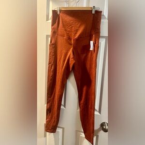 🌻3/$20 Maternity Fleece Lined Full Panel Over the Bump Leggings NWT Old Navy